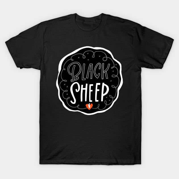 Black Sheep T-Shirt by CynthiaF